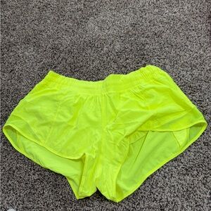 Neon Yellow Women's Shorts
